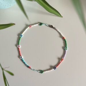 ✨Beaded Boho Flower Choker Necklace✨
